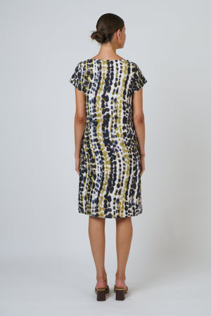 Naturals by O & J Cap Sleeve Dress in Lichen