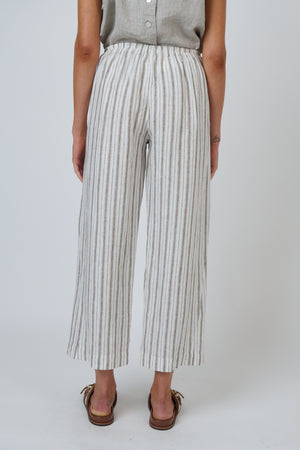 Naturals by O & J Linen Pant in Travertine