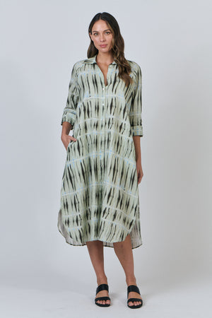 Naturals by O & J Linen Shirt Dress in Exposure