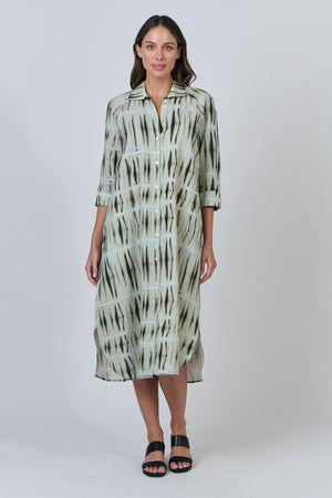 Naturals by O & J Linen Shirt Dress in Exposure