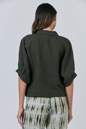 Naturals by O & J Collared Shirt in Licorice