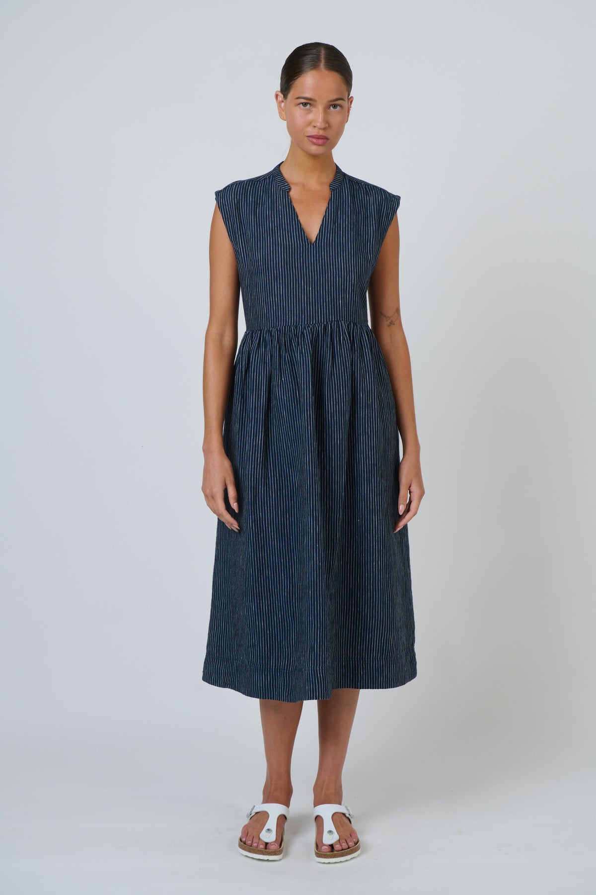 Naturals by O & J Seamline Shirt Dress in Streamline