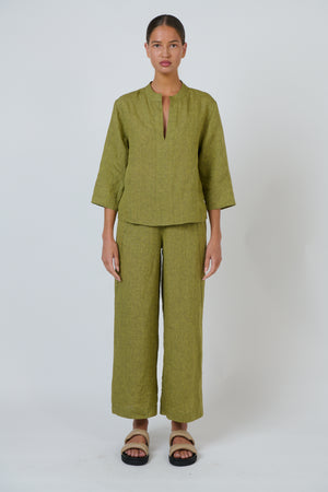 Naturals by O & J Linen Pant in Balsam