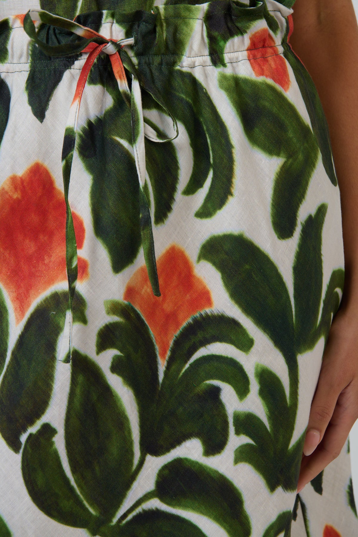 Naturals by O & J L Middi Linen Skirt in Tuileries