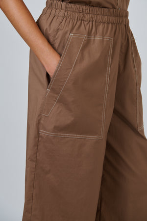Naturals by O & J Poplin Pant in Cookie