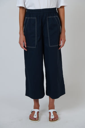 Naturals by O & J Cotton Pant in Ink