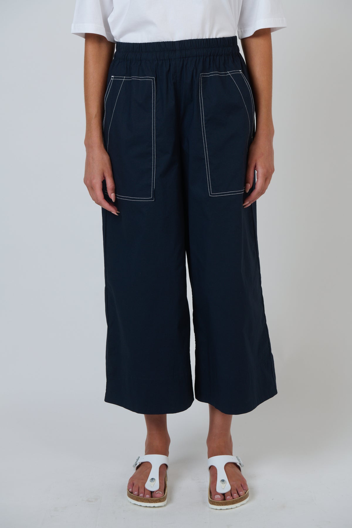 Naturals by O & J Cotton Pant in Ink