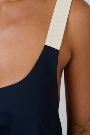Naturals by O & Contrast Strap Maxi in Ink Blue