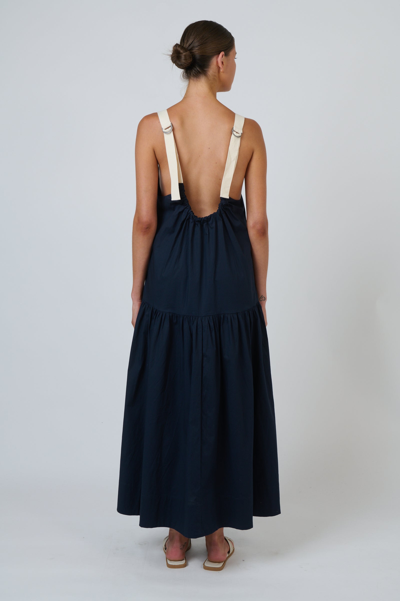 Naturals by O & Contrast Strap Maxi in Ink Blue