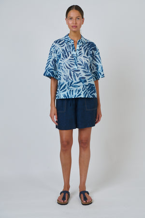Naturals by O & J Cotton Top in Palmier