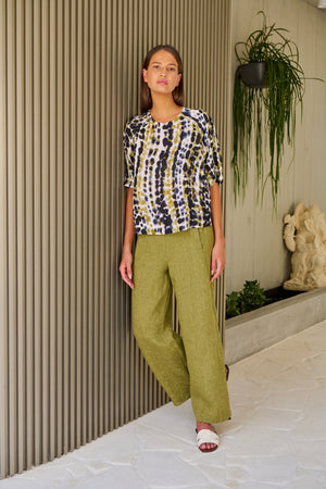 Naturals by O & J Linen Pant in Balsam