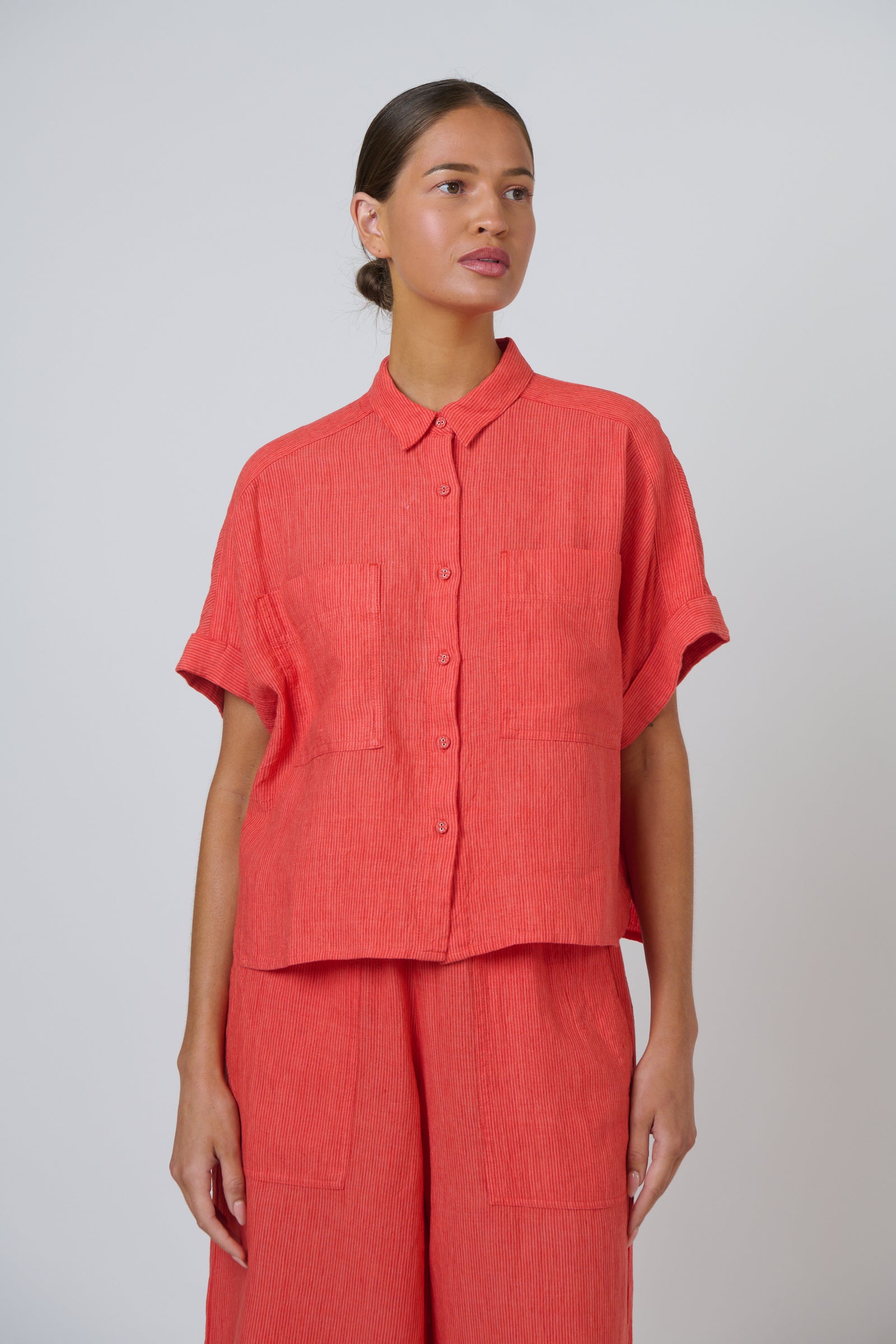 Naturals by O & J Evy Shirt in Sunset Stripe