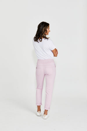 New London Pull On Hope Jogger Stretch Cotton in Musk