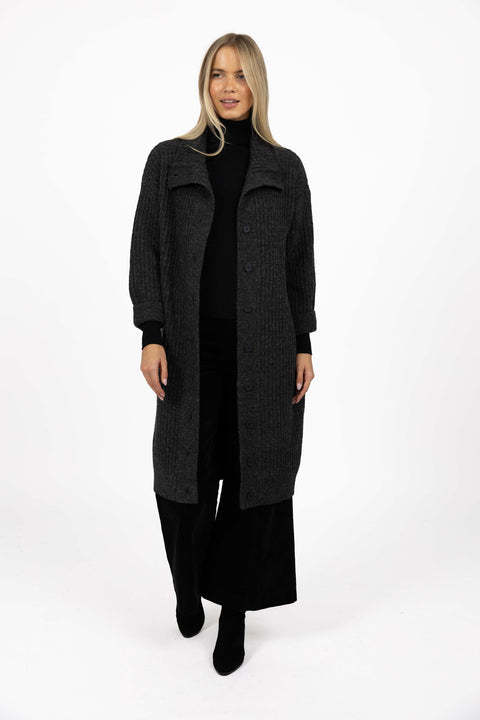Humidity Fusion Coat in Charcoal