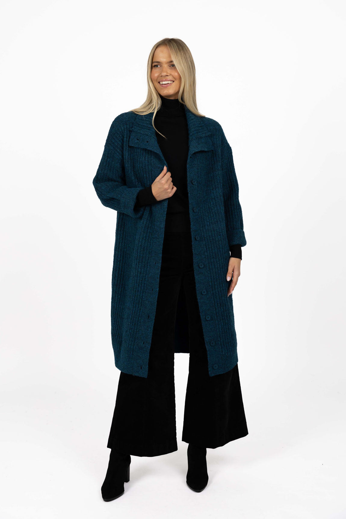 Humidity Fusion Coat in Ocean Blue
