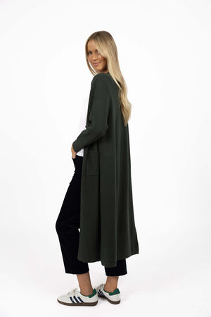 Humidity Clover Cardi in Khaki