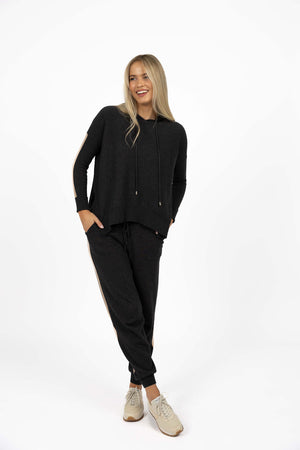 Humidity Contrast Merci Pant in Charcoal Latte