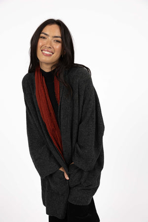 Humidity Rosha Cardi in Charcoal
