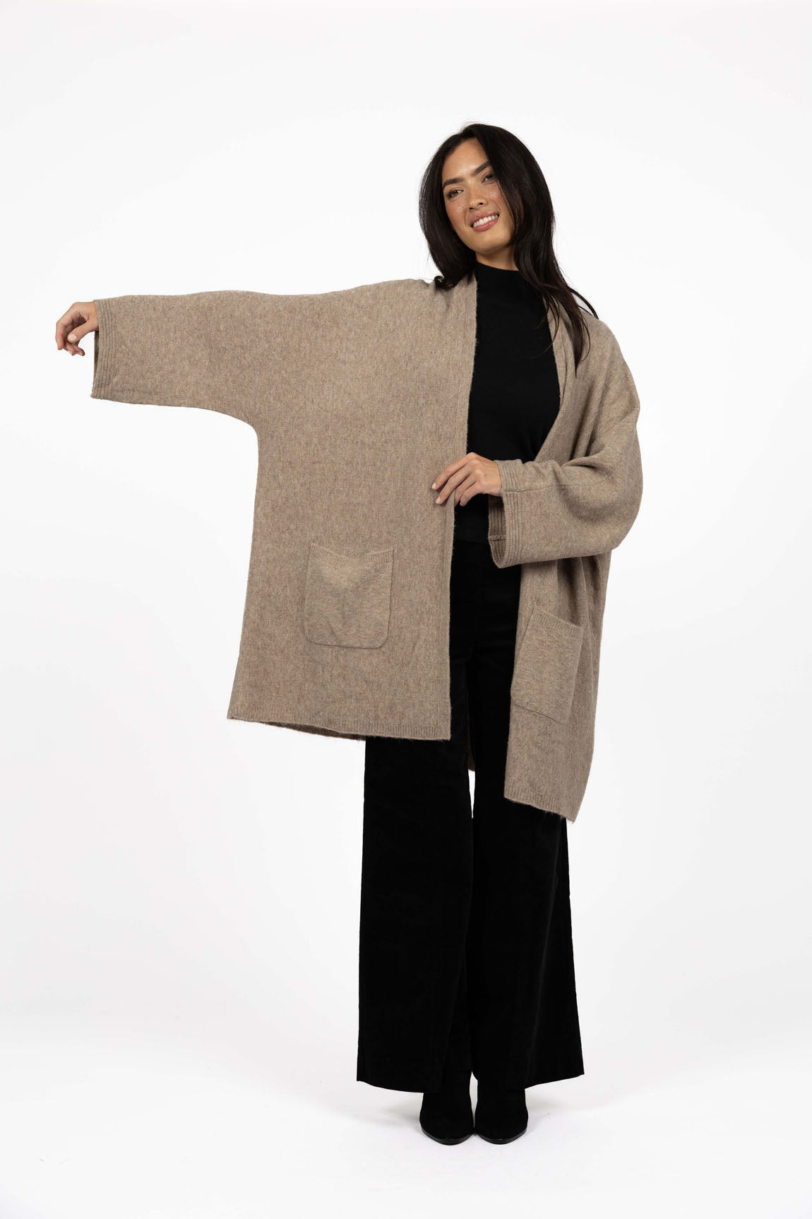 Humidity Rosha Cardi in Hazelnut