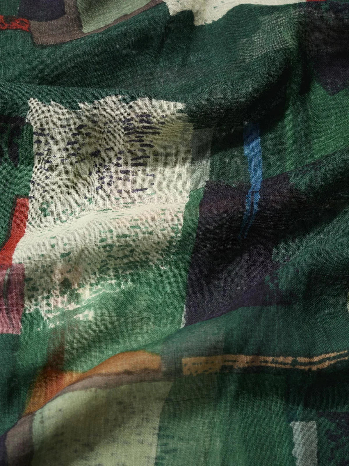 Seasalt Cornwall Pretty Printed Scarf in Aeria Field Coppice