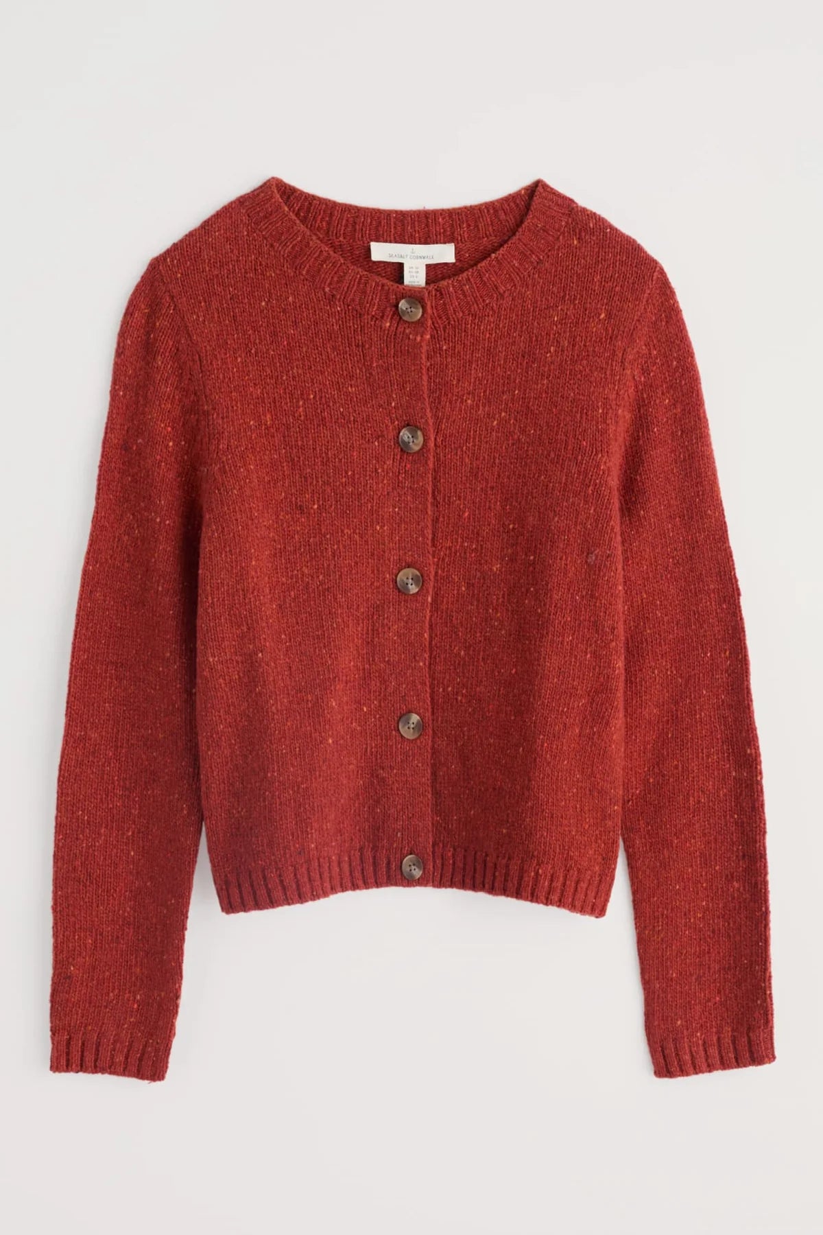 Seasalt Cornwall Dawson Pick Cardigan Merino in Red Sail