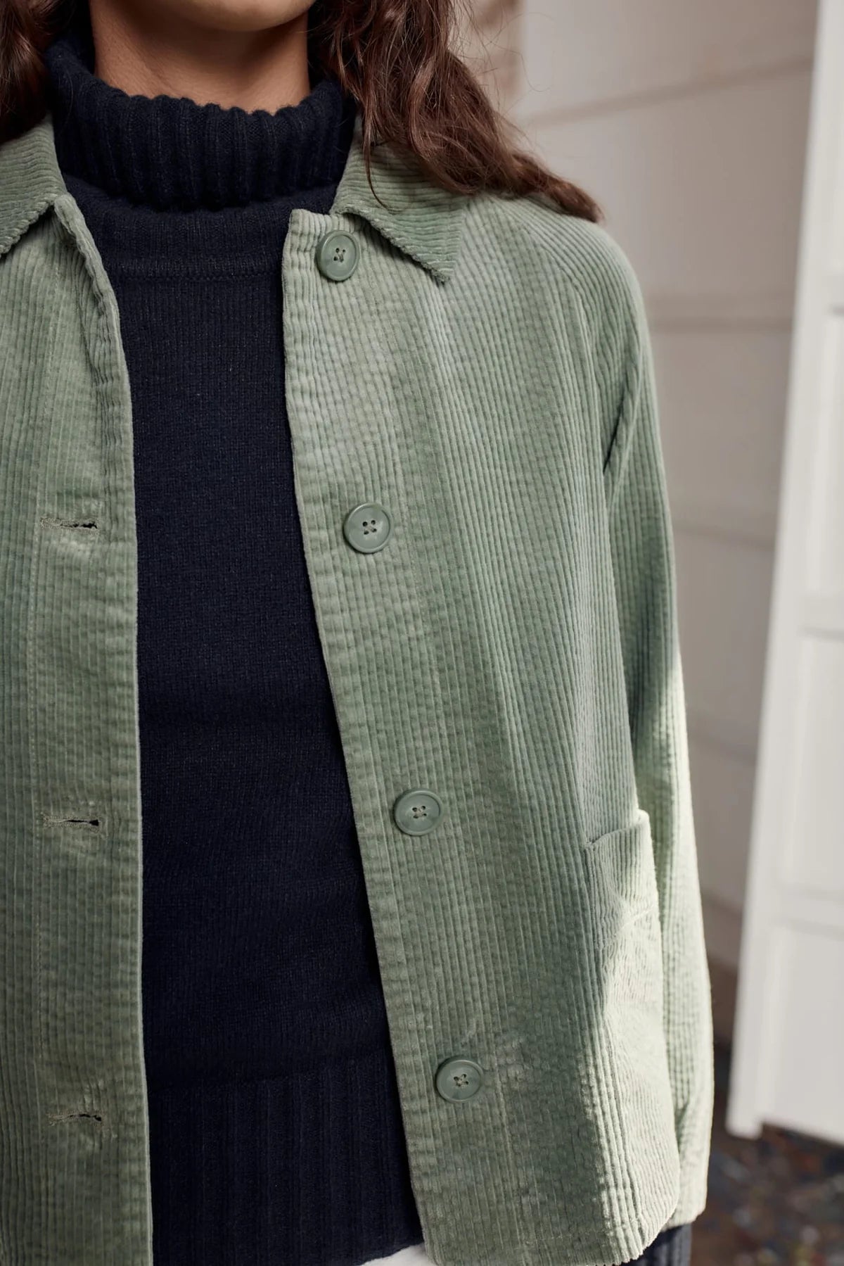 Seasalt Cornwall Ocean Mist Jacket in Dusky Green