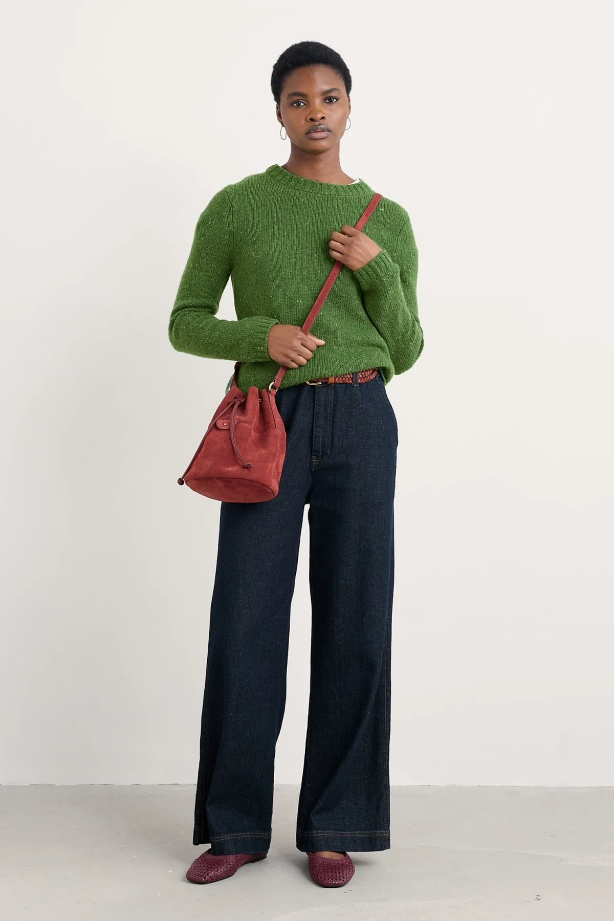 Seasalt Cornwall Dawson Pick Jumper in Fern