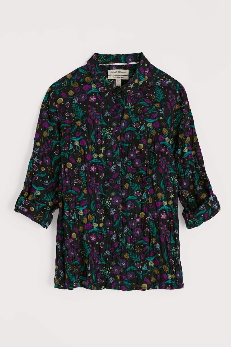 Seasalt Cornwall Larissa Shirt in Illuminated Garden Onyx