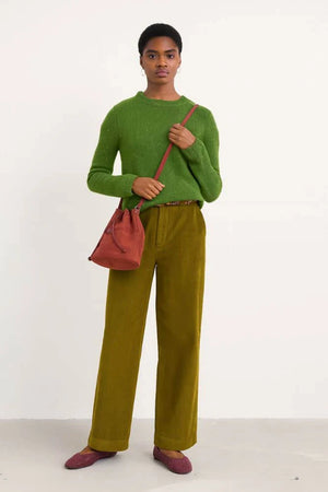 Seasalt Cornwall Dillwyn Trouser in Bright Olive
