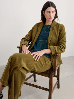 Seasalt Cornwall Dillwyn Trouser in Bright Olive