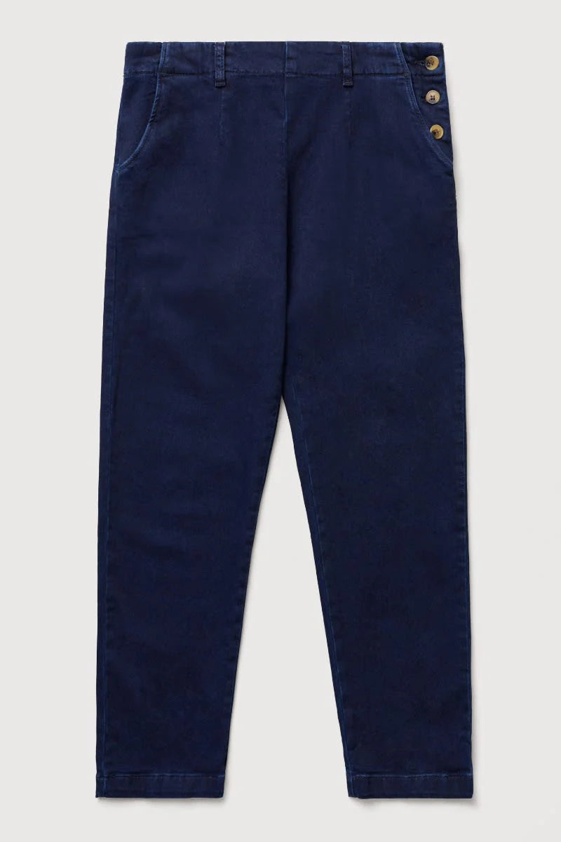Seasalt Cornwall Waterdance Trouser in Dark Indigo Wash