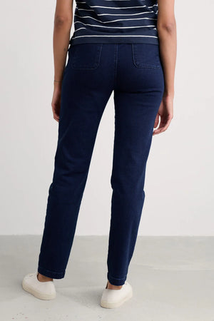 Seasalt Cornwall Waterdance Trouser in Dark Indigo Wash