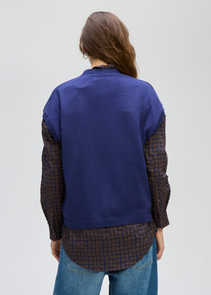 LD&CO Knitwear Button Vest in Blue