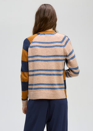 LD&CO Knitwear Groove Swing Cardi in Toffee