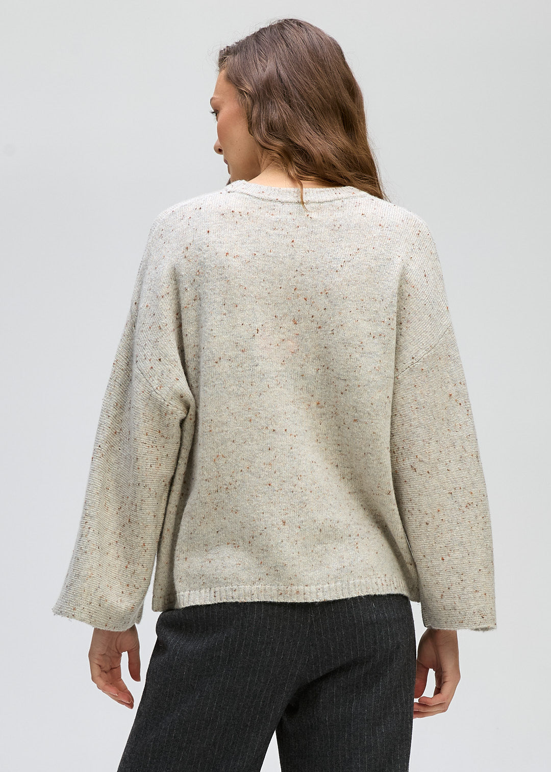 LD&CO Knitwear Texture Crew in Natural