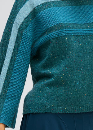 LD&CO Knitwear Texture Crew in Sea Stone