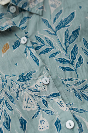Seasalt Larissa Shirt in Glazed Foliage Sea Holly