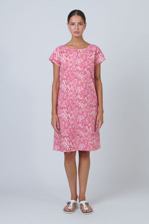 Namastai Easy Shift Dress in Rose Souk
