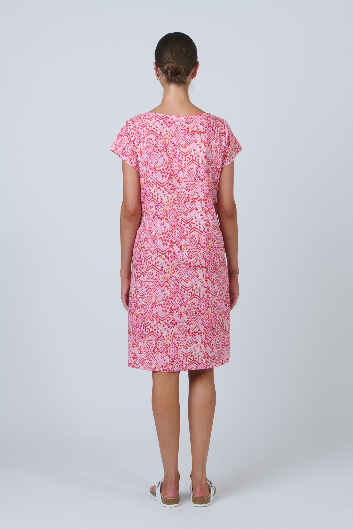 Namastai Easy Shift Dress in Rose Souk