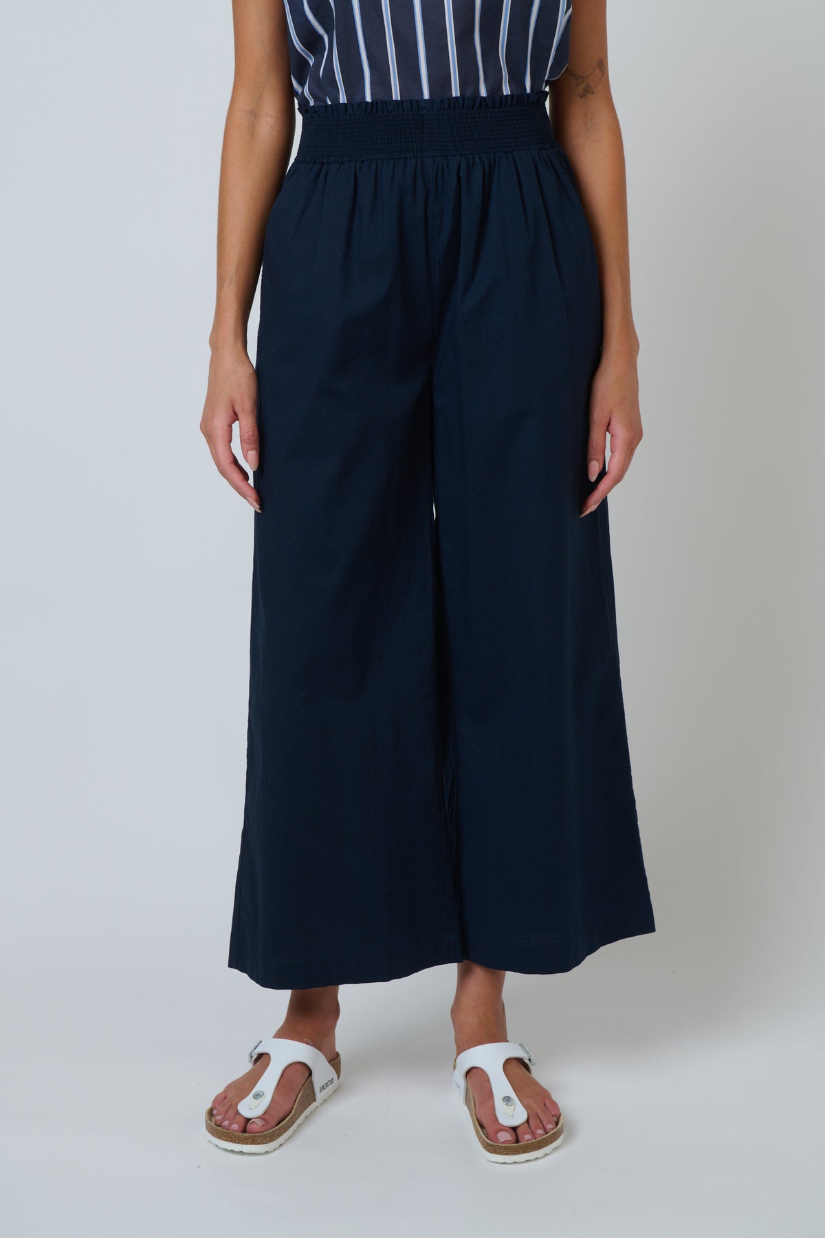 Namastai Drift Wide Leg Pant in Navy