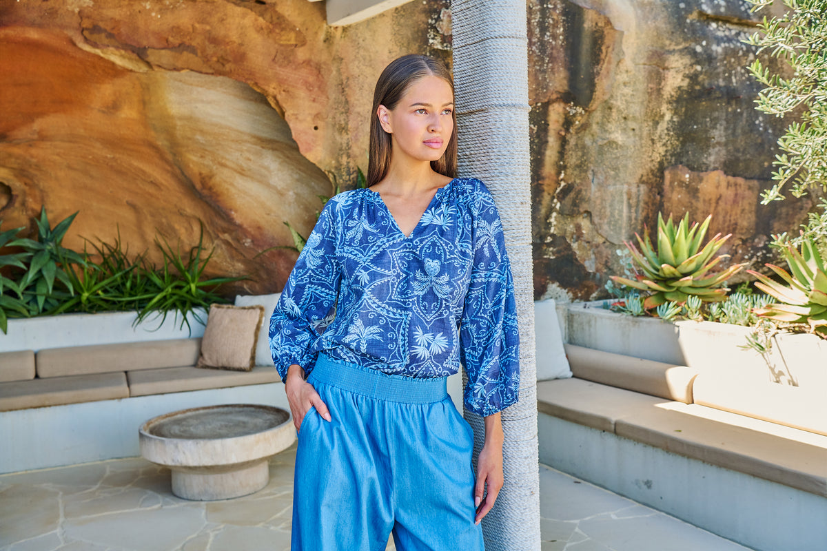 Namastai Willow Blouse in Branching Out