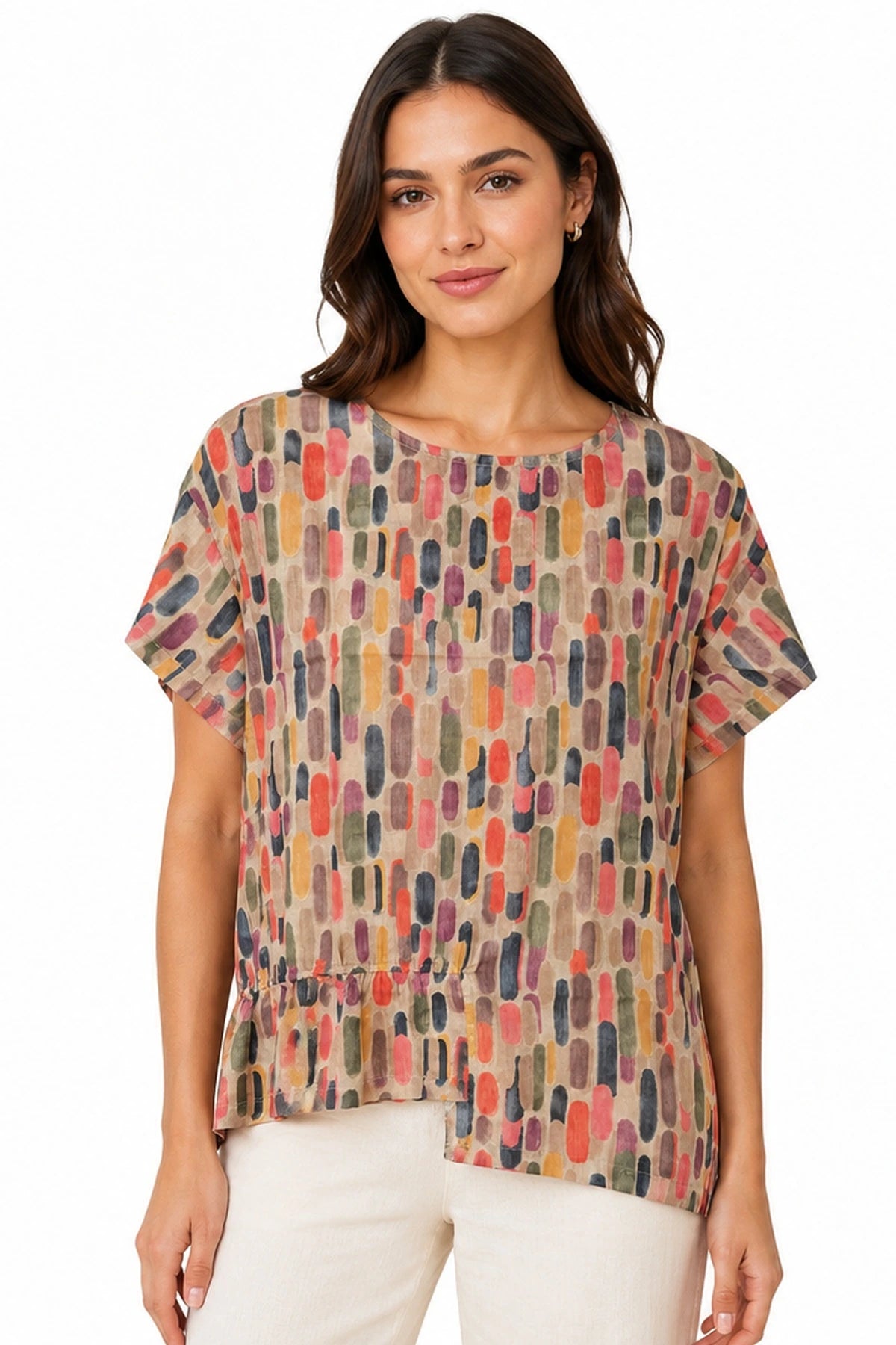 JJ Sisters Sienna Swiss Cotton Top in Paint Swatches