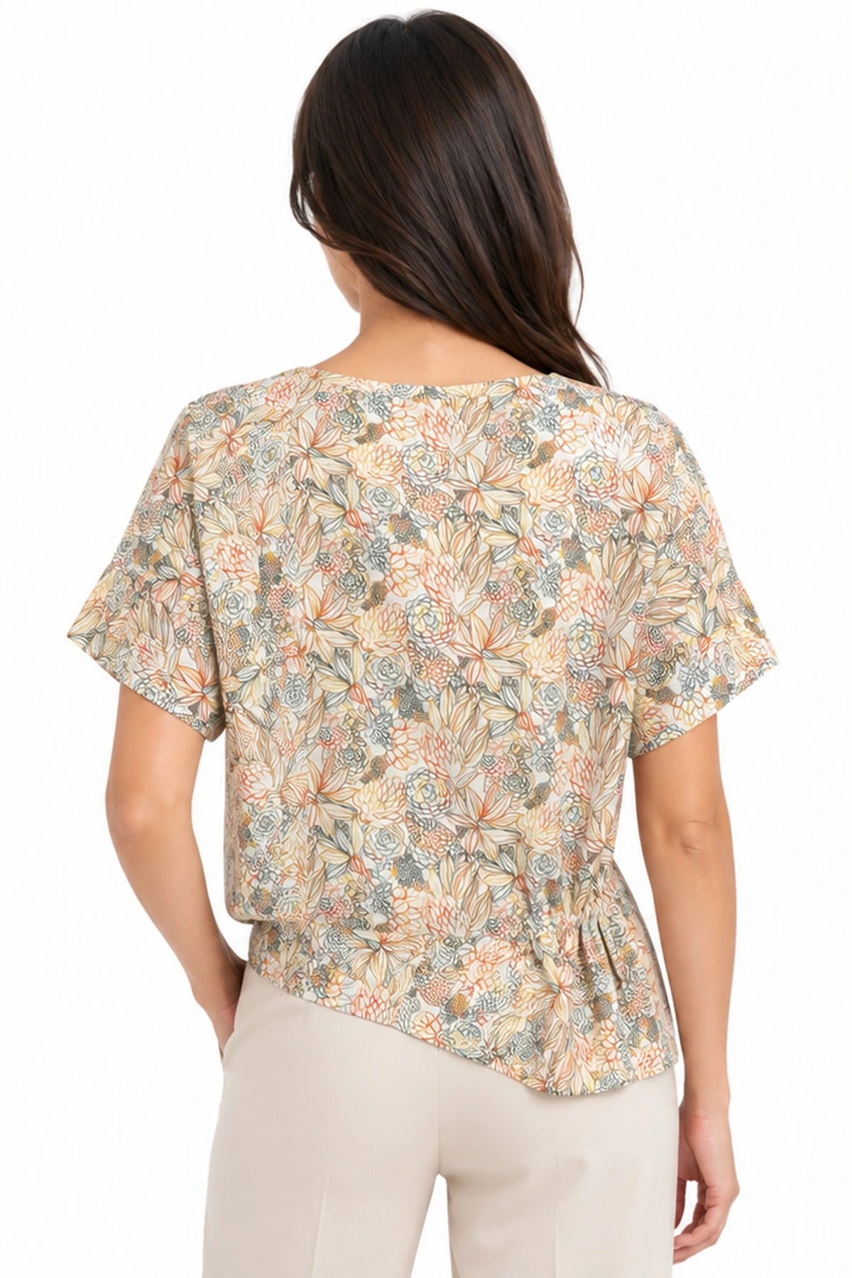JJ Sisters Sienna Swiss Cotton Top in Native Flora