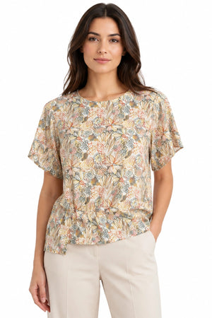 JJ Sisters Sienna Swiss Cotton Top in Native Flora