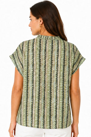 JJ Sisters Bloom Cotton Top in Green