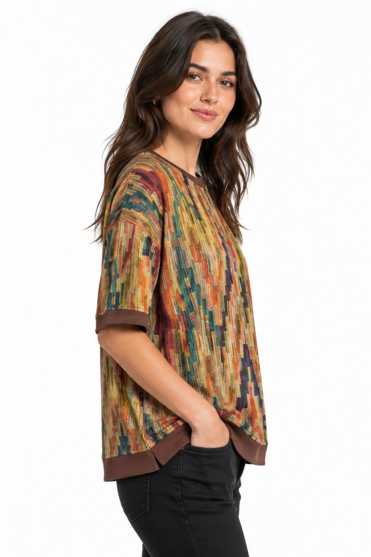 JJ Sisters Palette Swiss Cotton Top in Multi