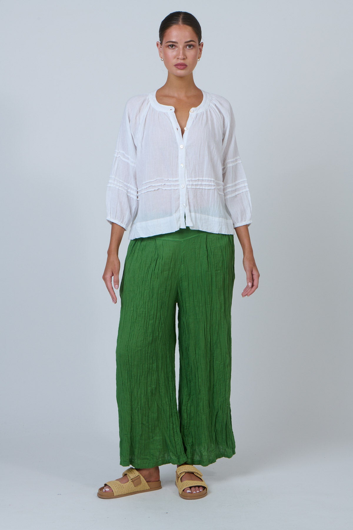 Namastai Drift Wide Leg Pant in Meadow
