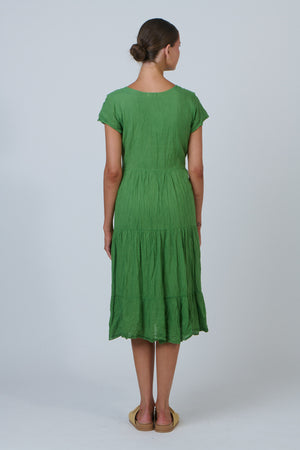 Namastai Tiered Midi Dress in Meadow