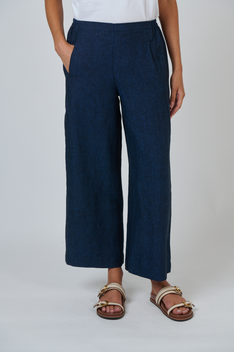 Naturals by O & J Linen Pant in Eclipse