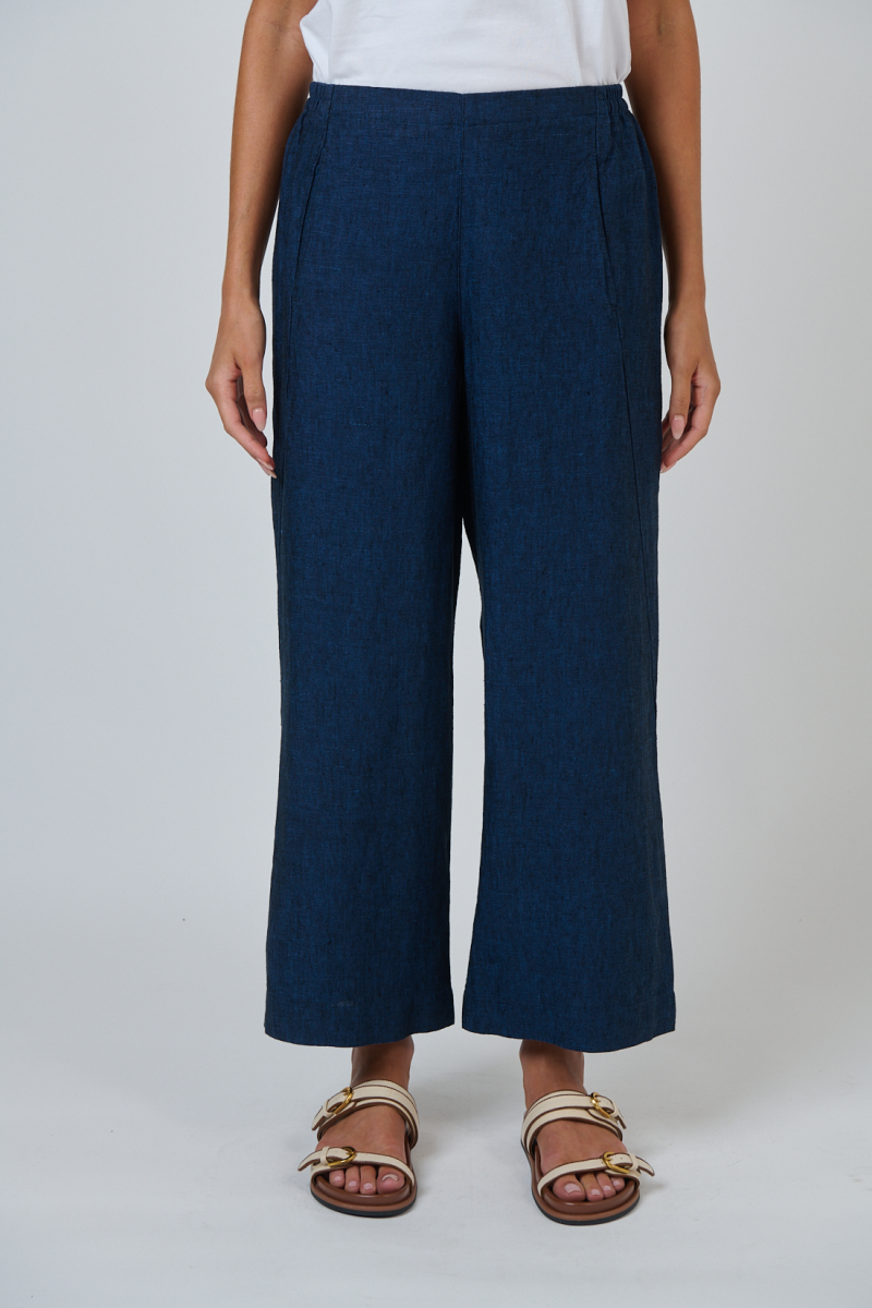 Naturals by O & J Linen Pant in Eclipse